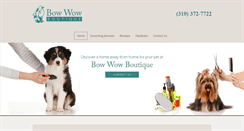 Desktop Screenshot of bowwowboutiquecare.com